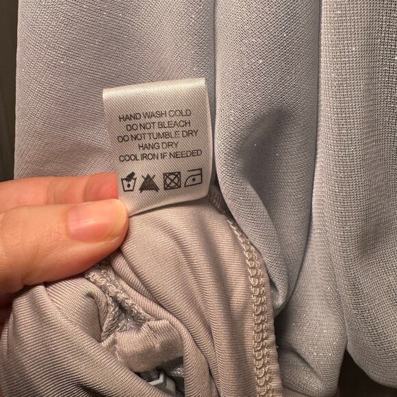 Majorelle Rina Dress in color Plated Midi Light Blue Glittery Evening Party XS - Picture 6 of 8